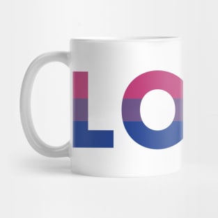 Bisexual Pride Flag LOVE Mug